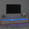 Szafka pod TV z oświetleniem LED, dąb sonoma, 210x35x40 cm