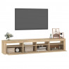 Szafka pod TV z oświetleniem LED, dąb sonoma, 210x35x40 cm