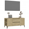 Szafka pod TV, dąb sonoma, 102x44,5x50 cm
