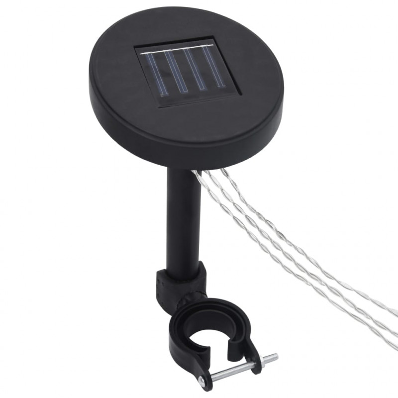 Altana ze sznurem lampek LED, 3x3 m, winna czerwień