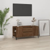 Szafka pod TV, brązowy dąb, 102x44,5x50 cm