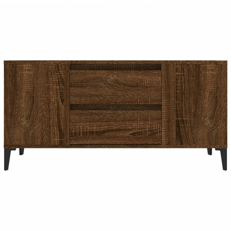 Szafka pod TV, brązowy dąb, 102x44,5x50 cm