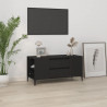 Szafka pod TV, czarna, 102x44,5x50 cm, materiał drewnopochodny