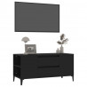 Szafka pod TV, czarna, 102x44,5x50 cm, materiał drewnopochodny
