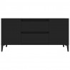 Szafka pod TV, czarna, 102x44,5x50 cm, materiał drewnopochodny