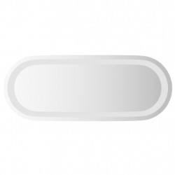Lustro łazienkowe z LED, 50x20 cm, owalne