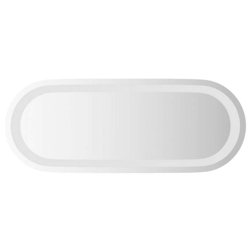 Lustro łazienkowe z LED, 50x20 cm, owalne