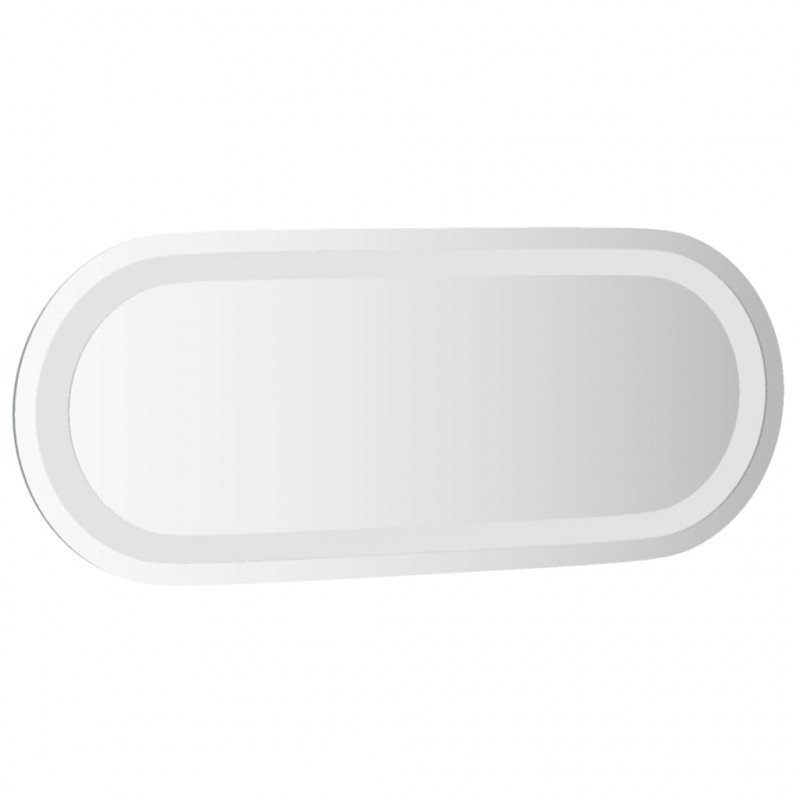 Lustro łazienkowe z LED, 50x20 cm, owalne