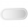 Lustro łazienkowe z LED, 50x20 cm, owalne