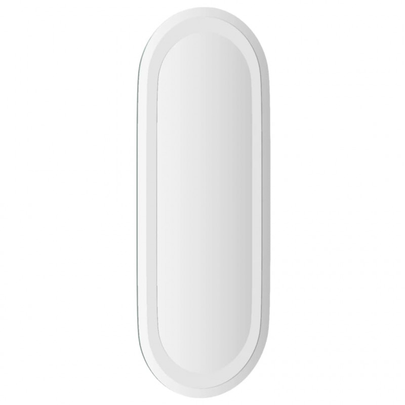 Lustro łazienkowe z LED, 50x20 cm, owalne