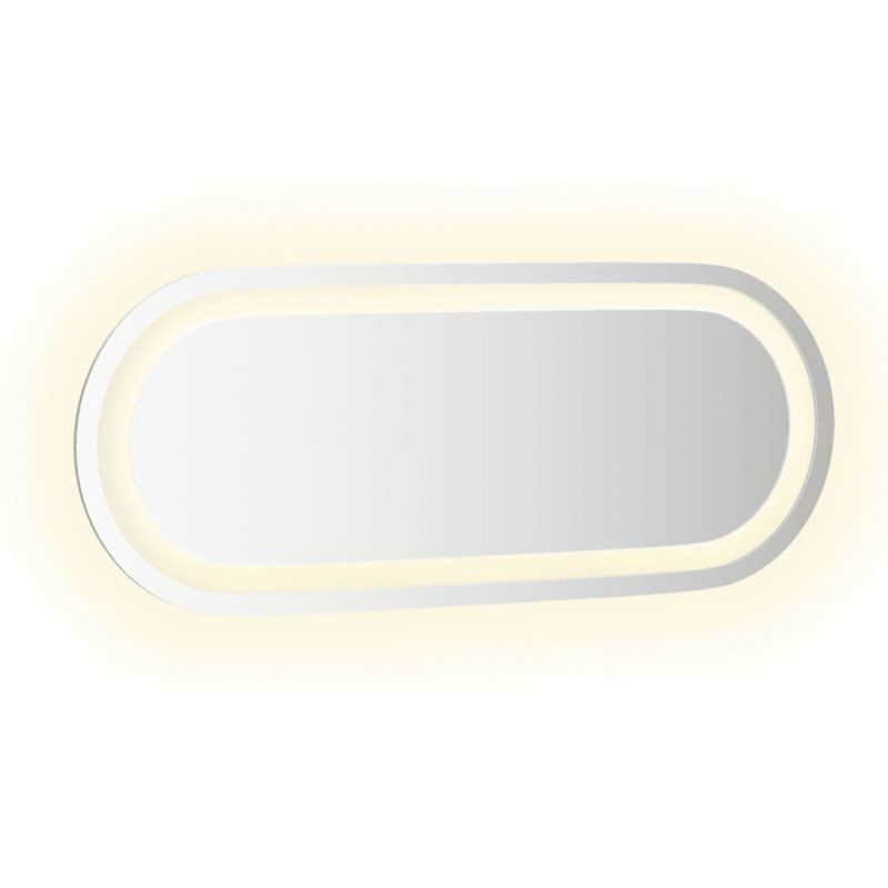 Lustro łazienkowe z LED, 50x20 cm, owalne
