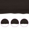 Półka, ciemnobrązowa, 80x40x2 cm, wykończone lite drewno dębowe