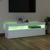 Szafka pod TV z oświetleniem LED, biała, 120x35x40 cm