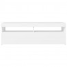 Szafka pod TV z oświetleniem LED, biała, 120x35x40 cm