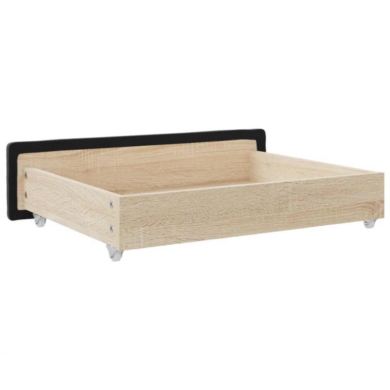Szuflady pod łóżko, 2 szt., czarne