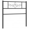 Metalowe wezgłowie, czarne, 80 cm
