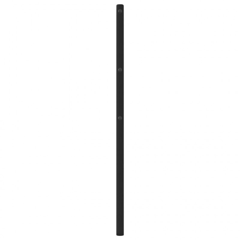 Metalowe wezgłowie, czarne, 80 cm