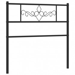 Metalowe wezgłowie, czarne, 100 cm
