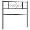 Metalowe wezgłowie, czarne, 100 cm