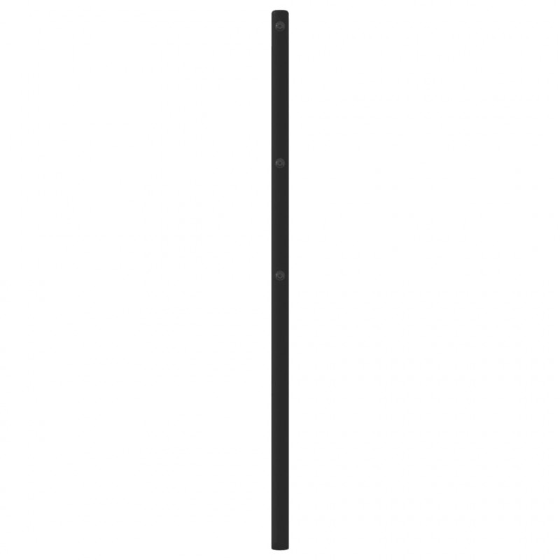 Metalowe wezgłowie, czarne, 100 cm