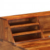 Biurko, 110x55x94 cm, lite drewno sheesham i stal