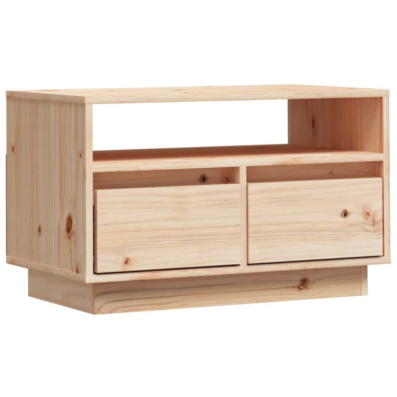 Szafka pod telewizor, 60x35x37 cm, lite drewno sosnowe