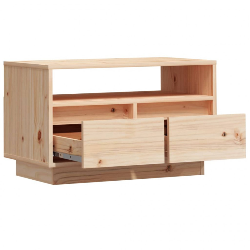 Szafka pod telewizor, 60x35x37 cm, lite drewno sosnowe