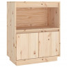 Szafka, 60 x 34 x 75 cm, lite drewno sosnowe