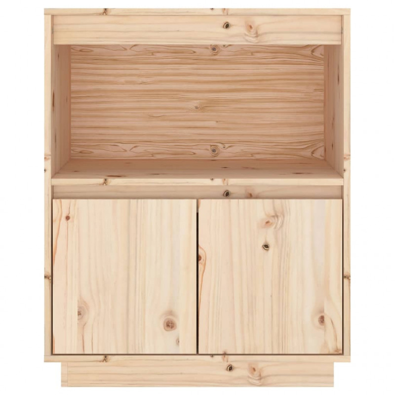 Szafka, 60 x 34 x 75 cm, lite drewno sosnowe