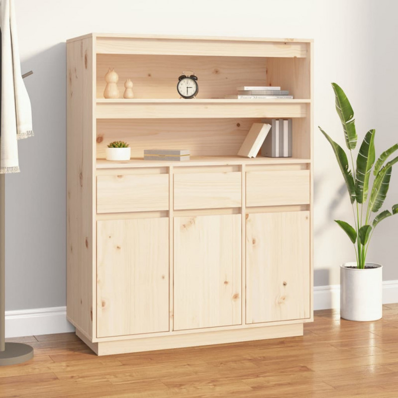 Szafka, 89x40x116,5 cm, lite drewno sosnowe