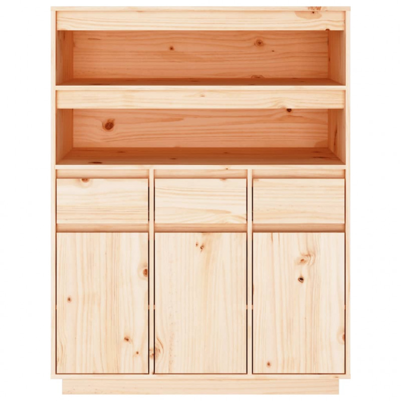 Szafka, 89x40x116,5 cm, lite drewno sosnowe