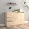 Szafka, 111x34x75 cm, lite drewno sosnowe