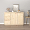 Szafka, 111x34x75 cm, lite drewno sosnowe