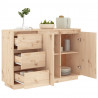 Szafka, 111x34x75 cm, lite drewno sosnowe