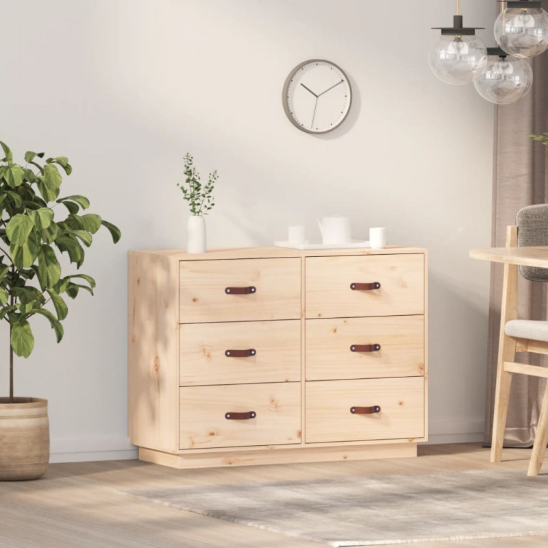 Komoda, 100x40x75 cm, lite drewno sosnowe