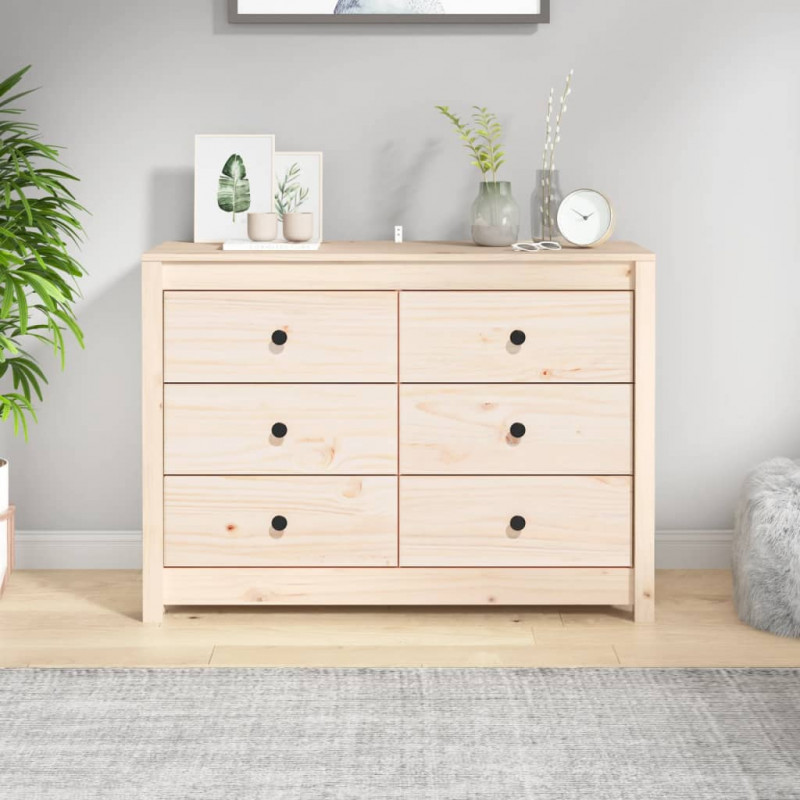 Komoda, 100x40x72 cm, lite drewno sosnowe