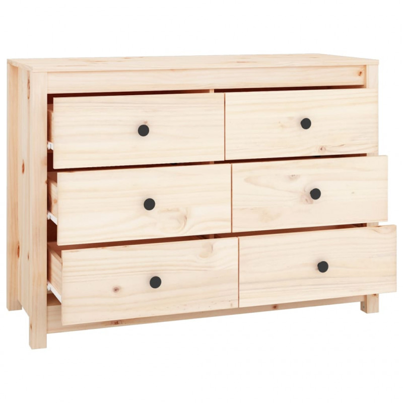 Komoda, 100x40x72 cm, lite drewno sosnowe