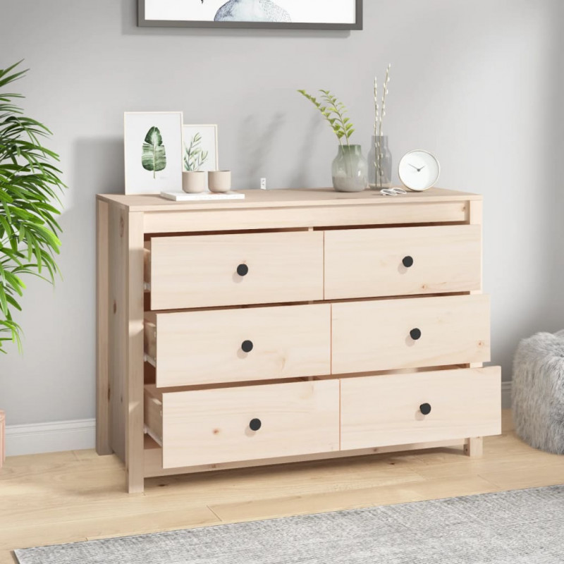 Komoda, 100x40x72 cm, lite drewno sosnowe