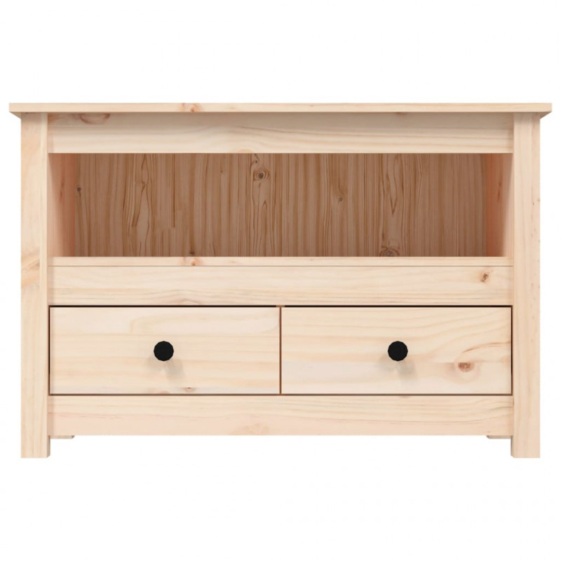 Szafka pod telewizor, 79x35x52 cm, lite drewno sosnowe