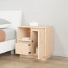 Szafki nocne, 2 szt., 50x34x50 cm, lite drewno sosnowe