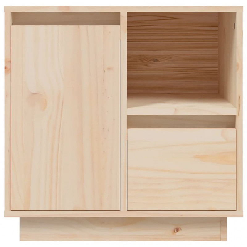 Szafki nocne, 2 szt., 50x34x50 cm, lite drewno sosnowe