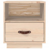 Szafka nocna, 40x34x45 cm, lite drewno sosnowe