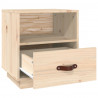 Szafka nocna, 40x34x45 cm, lite drewno sosnowe