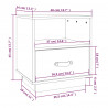 Szafka nocna, 40x34x45 cm, lite drewno sosnowe