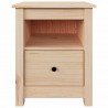 Szafka nocna, 40x35x49 cm, lite drewno sosnowe