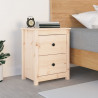Szafka nocna, 50x35x61,5 cm, lite drewno sosnowe