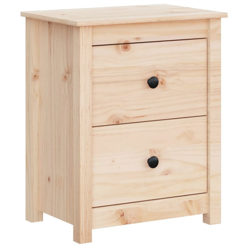 Szafka nocna, 50x35x61,5 cm, lite drewno sosnowe
