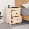 Szafka nocna, 50x35x61,5 cm, lite drewno sosnowe