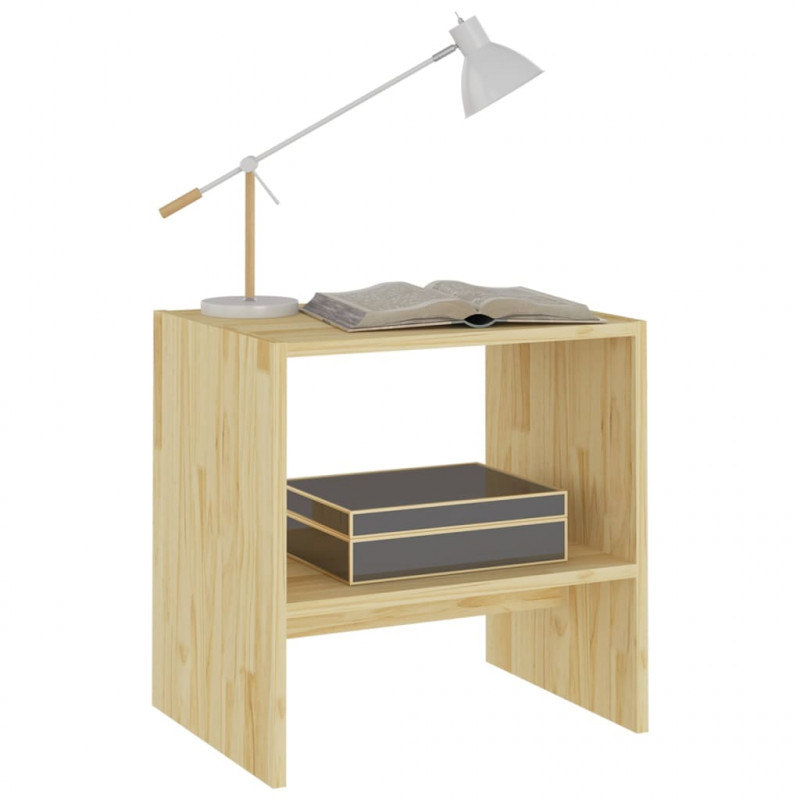 Szafki nocne, 2 szt., 40x30,5x40 cm, lite drewno sosnowe