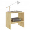Szafki nocne, 2 szt., 40x30,5x40 cm, lite drewno sosnowe